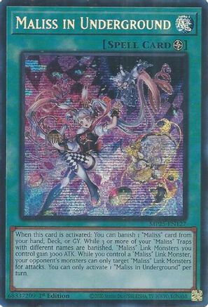 Maliss in Underground [MP25-EN127] Prismatic Secret Rare 1st Edition