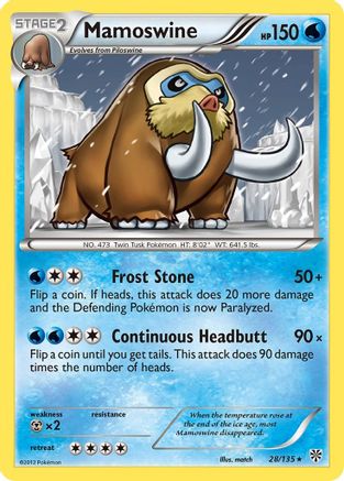 Mamoswine - 28/108 [Plasma Storm] Reverse Holofoil