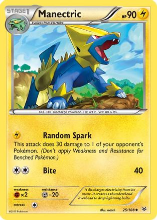 Manectric - 25/106 [XY - Roaring Skies] Reverse Holofoil