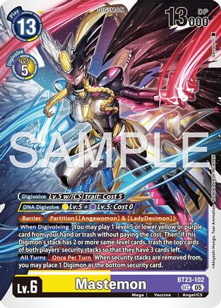 Mastemon [BT23-102] [Hackers' Slumber] Foil