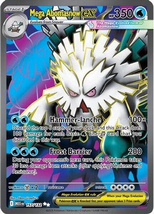 Mega Abomasnow ex - 157/132 [ME01: Mega Evolution] Holofoil