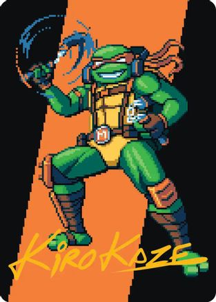 Michelangelo, the Heart Art Card (Gold-Stamped Signature) [Art Series: Teenage Mutant Ninja Turtles]