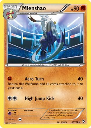 Mienshao - 57/106 [XY - Furious Fists]