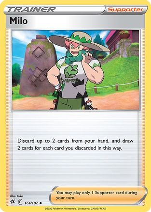 Milo - 161/192 [SWSH02: Rebel Clash] Reverse Holofoil