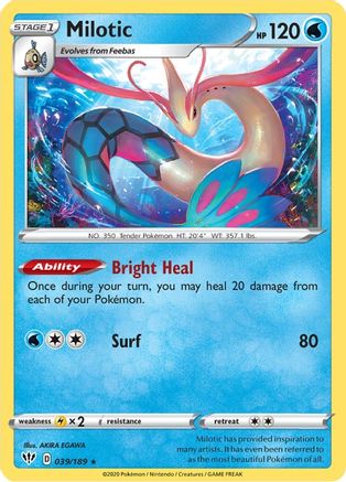 Milotic - 39/189 [SWSH03: Darkness Ablaze] Reverse Holofoil