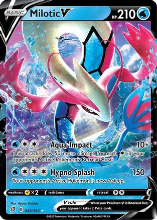 Milotic V - 43/192 [SWSH02: Rebel Clash] Holofoil