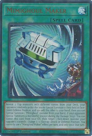Mimighoul Maker [MP25-EN238] Ultra Rare 1st Edition