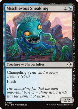 Mischievous Sneakling [Lorwyn Eclipsed] Foil