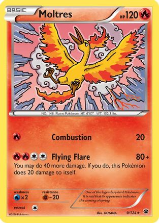 Moltres - 9/124 [XY - Fates Collide] Reverse Holofoil