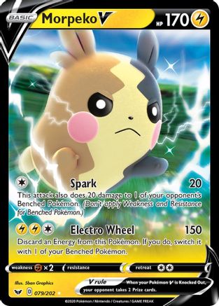 Morpeko V - 79/202 [SWSH01: Sword & Shield Base Set] Holofoil