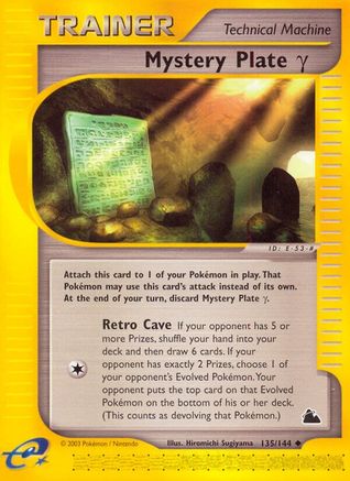 Mystery Plate Gamma - 135/144 [Skyridge] Reverse Holofoil