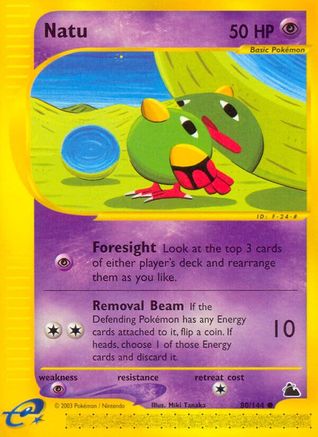 Natu - 80/144 [Skyridge] Reverse Holofoil