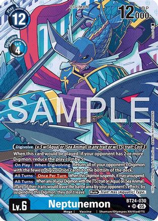 Neptunemon (Alternate Art) [BT24-030] [Time Stranger] Foil