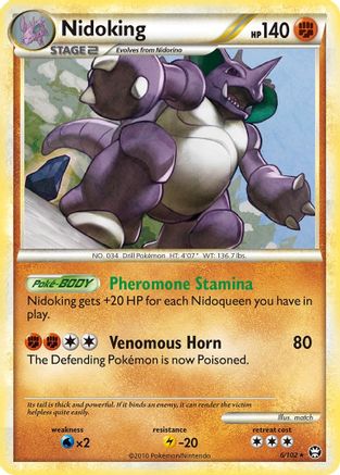 Nidoking - 6/106 [Triumphant] Reverse Holofoil