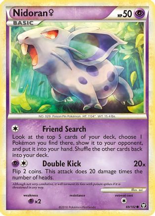 Nidoran F - 69/106 [Triumphant] Reverse Holofoil