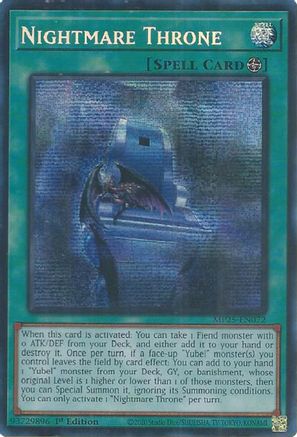 Nightmare Throne [MP25-EN072] Prismatic Secret Rare 1st Edition