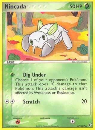 Nincada - 67/107 [Deoxys] Reverse Holofoil