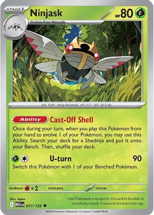 Ninjask - 017/132 [ME01: Mega Evolution]