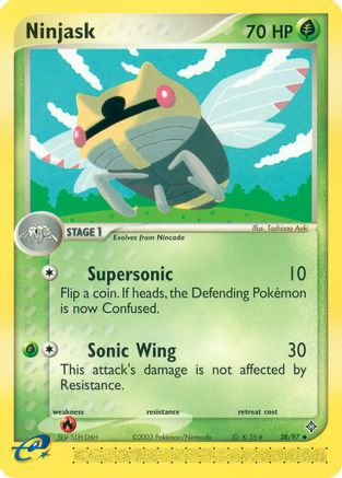 Ninjask - 38/97 [Dragon] Reverse Holofoil