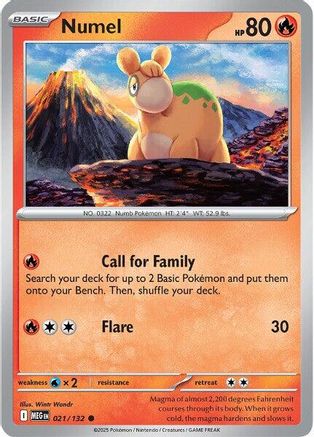 Numel - 21/null [ME01: Mega Evolution] Reverse Holofoil