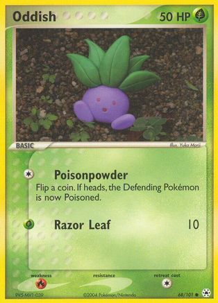 Oddish - 68/101 [Hidden Legends] Reverse Holofoil
