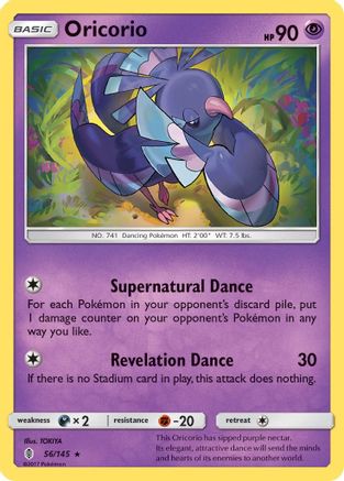 Oricorio (56) - 56/145 [SM - Guardians Rising] Reverse Holofoil