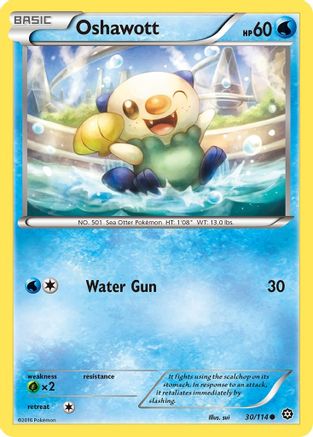 Oshawott - 30/114 [XY - Steam Siege] Reverse Holofoil