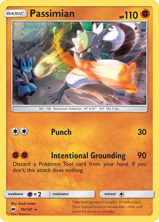 Passimian - 79/147 [SM - Burning Shadows] Reverse Holofoil