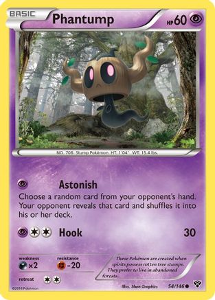 Phantump - 54/106 [XY Base Set] Reverse Holofoil