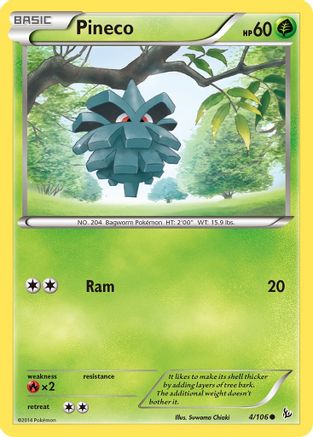 Pineco - 4/106 [XY - Flashfire] Reverse Holofoil