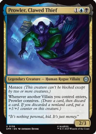 Prowler, Clawed Thief [Marvel's Spider-Man] Foil