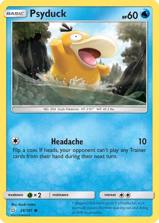 Psyduck - 26/181 [SM - Team Up] Reverse Holofoil