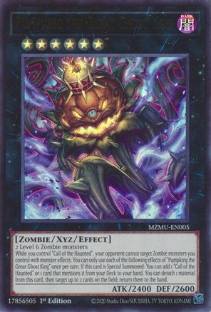 Pumpking the Great Ghost King [MZMU-EN005] Ultra Rare 1st Edition