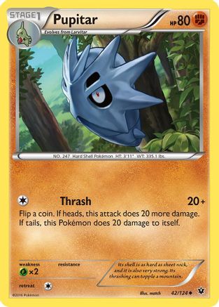 Pupitar - 42/124 [XY - Fates Collide]