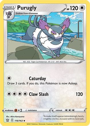 Purugly - 116/163 [SWSH05: Battle Styles] Reverse Holofoil
