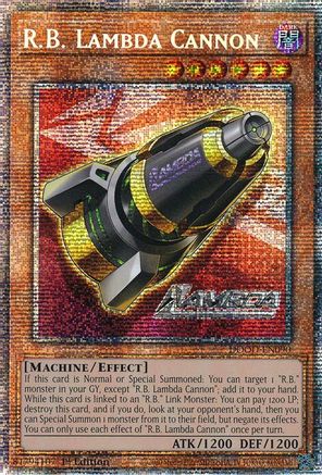 R.B. Lambda Cannon  [DOOD-EN090] Starlight Rare 1st Edition