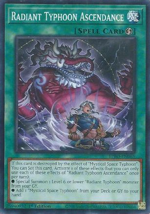 Radiant Typhoon Ascendance [BPRO-EN065] Common / Short Print 1st Edition