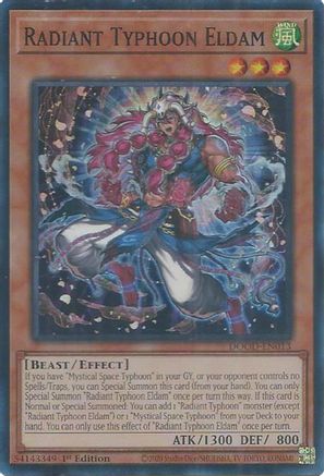 Radiant Typhoon Eldam [DOOD-EN013] Super Rare 1st Edition