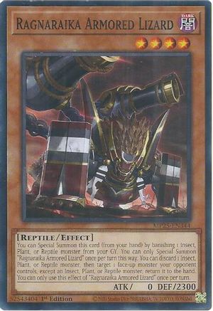 Ragnaraika Armored Lizard [MP25-EN344] Common / Short Print 1st Edition