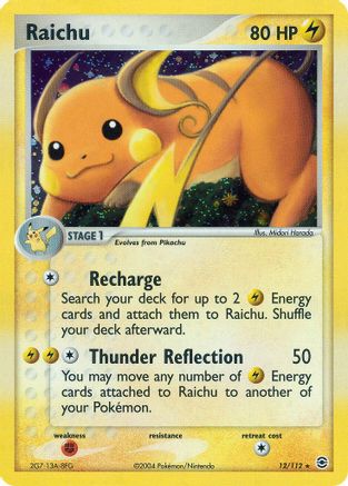 Raichu - 12/112 [FireRed & LeafGreen] Holofoil