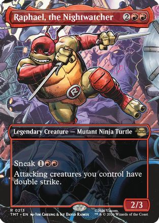 Raphael, the Nightwatcher (Borderless) [Teenage Mutant Ninja Turtles] Foil