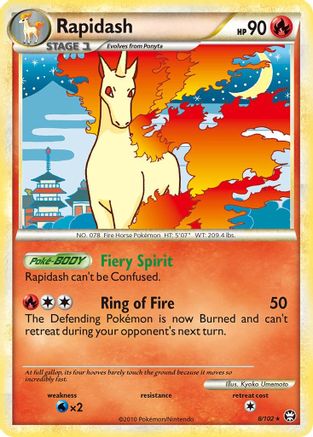 Rapidash - 8/106 [Triumphant] Reverse Holofoil