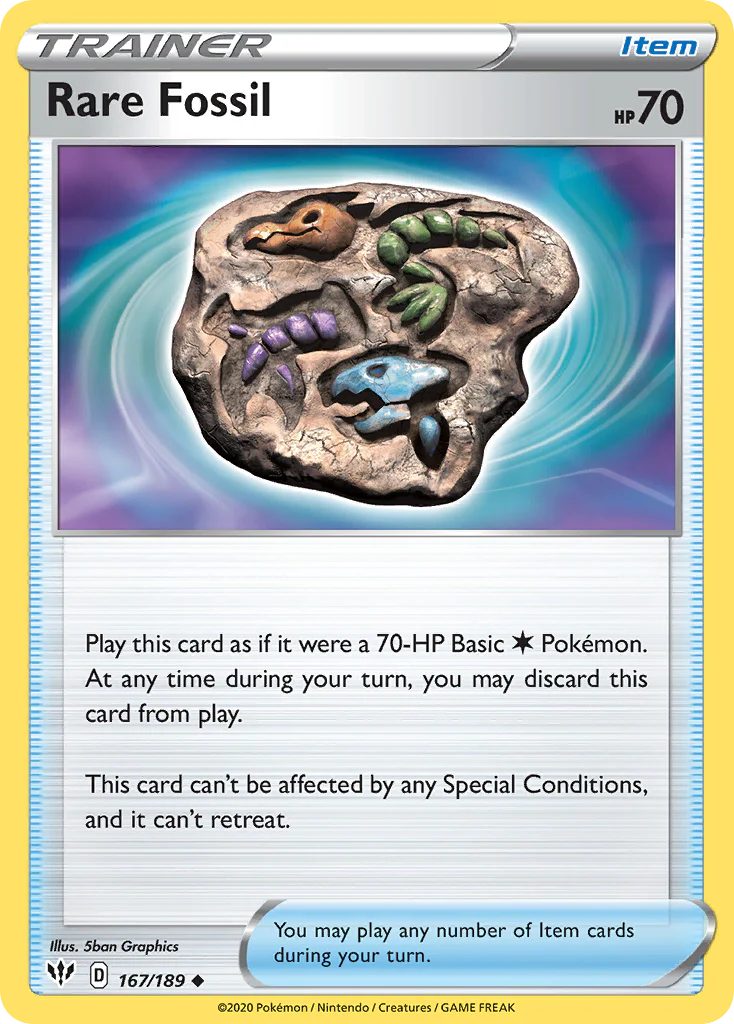 Rare Fossil - 167/189 [SWSH03: Darkness Ablaze]