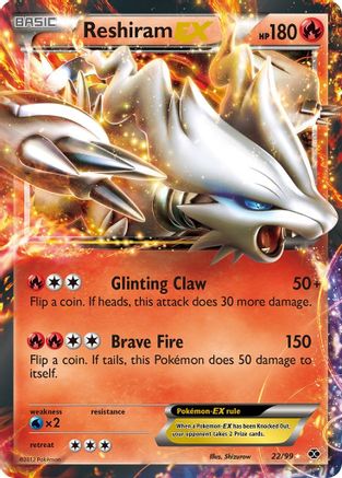 Reshiram EX - 22/99 [Next Destinies] Holofoil