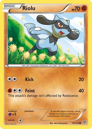 Riolu (76) - 76/108 [Plasma Storm] Reverse Holofoil