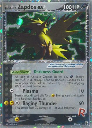 Rocket's Zapdos ex - 106/109 [Team Rocket Returns] Holofoil