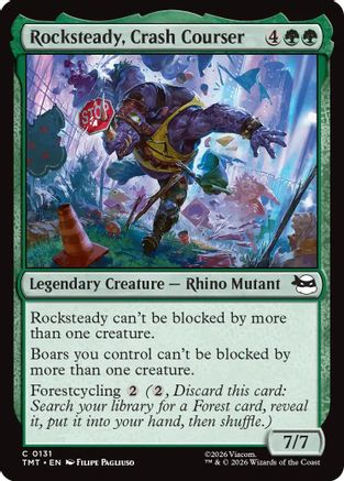 Rocksteady, Crash Courser [Teenage Mutant Ninja Turtles] Foil