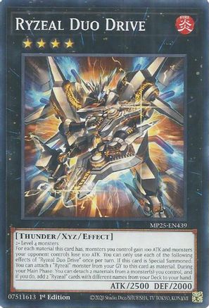 Ryzeal Duo Drive [MP25-EN439] Common / Short Print 1st Edition