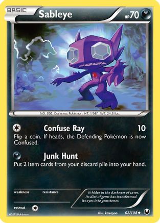 Sableye - 62/108 [Dark Explorers] Reverse Holofoil