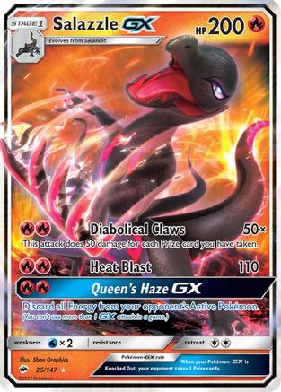 Salazzle GX - 25/147 [SM - Burning Shadows] Holofoil
